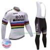 Maillot Cyclisme Hiver + Collant à Bretelles 2017 Bora-Hansgrohe N002